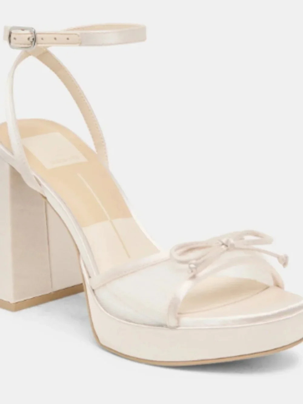 Dolce Vita Pandor Heels White Tulle Size 8